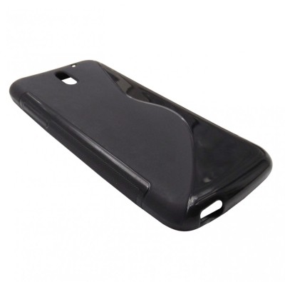 Husa silicon S-line neagra pentru HTC Desire 610 foto