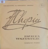 Disc vinil, LP. Dzieła Wszystkie. Complete Works-FRYDERYK CHOPIN-220880, Polskie Nagrania Muza
