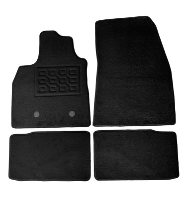 Set covorase auto mocheta Dacia Duster 5p. (4x4) Full Hybrid 2024-&amp;amp;gt;, Negru, 4 buc. AutoDrive ProParts foto