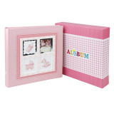 Album foto baby stories personalizabil 200 foto 10-15 cm slip-in notes culoare roz, ProCart