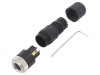 Conector M8 mamă 4 pini drept pe cablu 3A IP67 60V