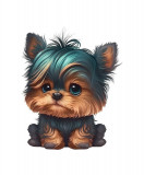 Cumpara ieftin Sticker decorativ Yorkshire Terrier , Maro, 66 cm, 5598ST, Oem