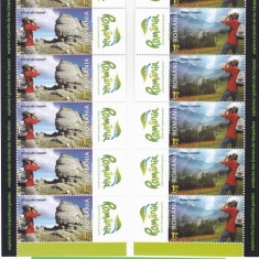 Romania MNH 2010 - LP 1873c - a , Romania Gradina Carpatilor- coli mari + colita