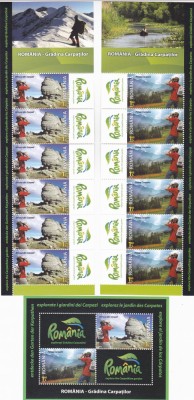 Romania MNH 2010 - LP 1873c - a , Romania Gradina Carpatilor- coli mari + colita foto