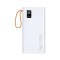 Power Bank Selani 66W, Incarcare rapida, 20000 mAh, 4.5A, Display, 4 iesiri USB Micro/Mini USB, Pentru iPhone, iPod, Android, 15x7x2CM, Alb