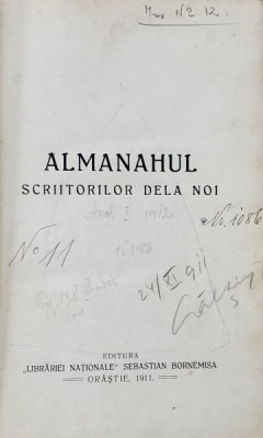 ALMANAHUL SCRIITORILOR DELA NOI , 1911 foto