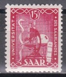 SAAR 1949 - Prima aniversare a Universității din Saar, Cota 8 EURO, MNH