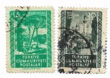 Turcia - Vederi, 1952, valori obliterate