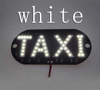 Placuta cu led, indicator taxi, 45 smd 3528, lumina alba foto