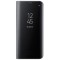 Husa Samsung Galaxy S9 - Flip Mirror tip Carte, Capac translucid, Neagra