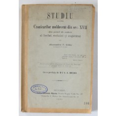STUDIU ASUPRA CRONICARILOR MOLDOVENI DIN SEC XVII - ALEXANDRU GIDEI