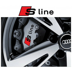 Set 4 Buc Sticker Etriere Audi S-Line Negru