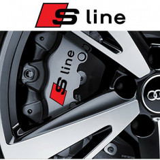 Set 4 Buc Sticker Etriere Audi S-Line Negru