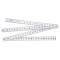 Metru de tamplarie din plastic, alb, 1 m