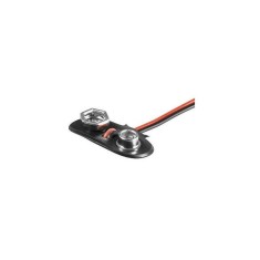 Conector baterie 1 bloc 9V format pe fir Goobay