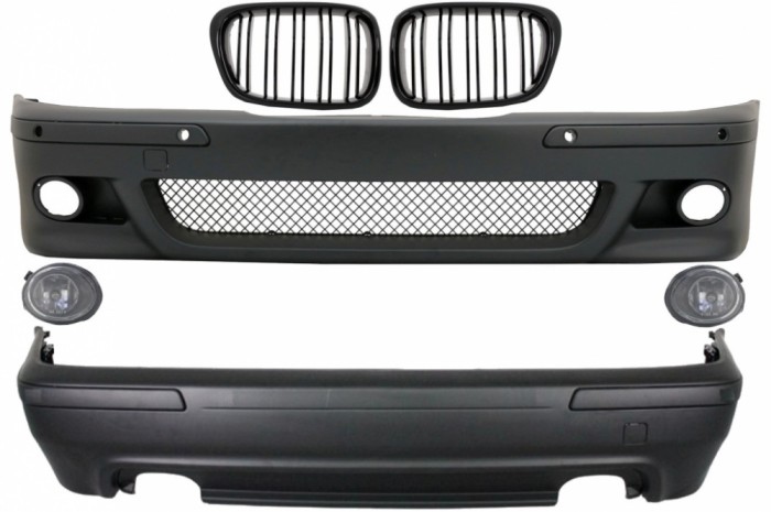 Kit Exterior BMW Seria 5 E39 (1997-2003) cu Proiectoare si Grile Centrale Performance AutoTuning