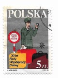 Polonia - A 30-a aniversare a Consilului de Cooperare Vamala de la Bruxelles, Belgia, 1983 - obliterat