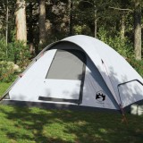 VidaXL Cort de familie cupolă 6 persoane, alb opac textil impermeabil