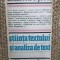 Stiinta textului si analiza de text &ndash; Heinrich F. Plett