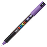 Marker UNI PC-1MR Posca, 0.7 mm,varf fin metalic,violet