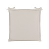 Perna pentru scaun, 40x40 cm, Rezistent la apa, Ecru, Poliester/Spuma, ATU-080303, Oem