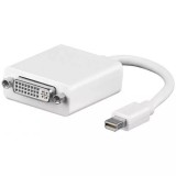 Adaptor Mini DisplayPort la DVI-I Goobay, 24+5 pini, Full HD 1080p, 0.1m, Alb, Macbook, iMac, Powerbook