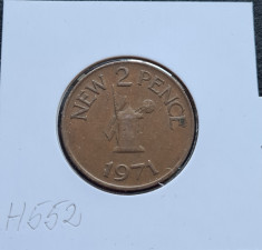 h552 Guernsey 2 new pence 1971 foto