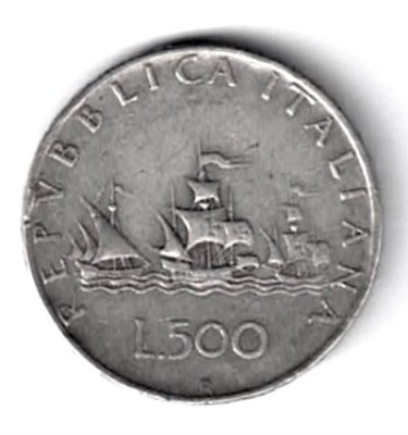 ITALIA 500 LIRE 1960 ARGINT STARE EXCELENTA foto