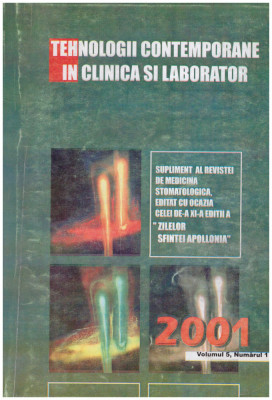 - Tehnologii contemporane in clinica si laborator vol.5/nr.1 - 130932 foto