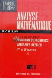 Cumpara ieftin Analyse mathematique. Fonctions de plusieurs variables reelles - 1975 - G. Chilov (L62)