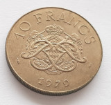 412. Moneda Monaco 10 francs 1979