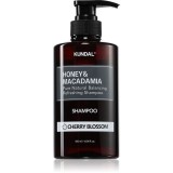 KUNDAL Honey &amp; Macadamia Cherry Blossom sampon natural pentru păr uscat și deteriorat 500 ml