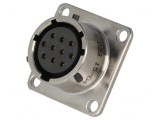 Conector Circular cu Flanșă pentru Montaj pe Panou PT02A1210S023