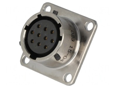 Conector Circular cu Flanșă pentru Montaj pe Panou PT02A1210S023 foto