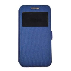 Husa Telefon Flip Book S-View Samsung Galaxy J8 2018 j810 A6+ A605 Fashion Dark Blue