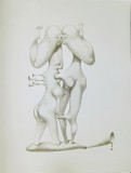 Jules PERAHIM - Compozitie Erotica 10, Heliogravura pe hartie Arches, 1972