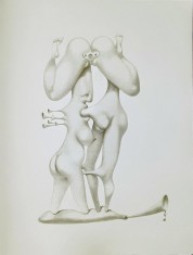 Jules PERAHIM - Compozitie Erotica 10, Heliogravura pe hartie Arches, 1972