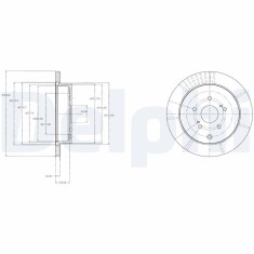 DELPHI BG4329 Disc frana