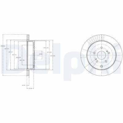 DELPHI BG4329 Disc frana foto