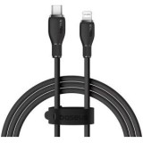 Cablu alimentare si date Baseus Pudding, Fast Charging Data Cable pt. smartphone, USB Type-C la Iphone Lightning 20W, 1.2m, negru