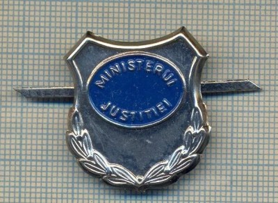 Y 1622 INSIGNA- MILITARA -SEMN DE ARMA-MINISTERUL JUSTITIEI -PENTRU COLECTIONARI foto