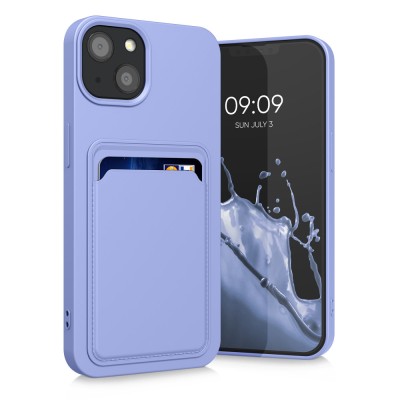Husa kwmobile pentru Apple iPhone 13, Silicon, Mov, 55955.108 foto