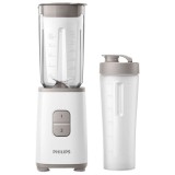 Blender Philips Daily Collection Mini HR2602/00, 350 W, recipient 1 L, 2 viteze, Alb