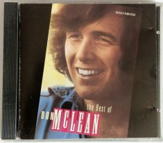 Don McLean &lrm;&ndash; The Best Of Don McLean NM / NM cd muzica pop roc EMI SUA 1988