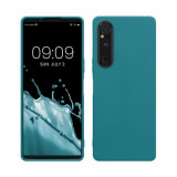 Husa kwmobile pentru Sony Xperia 1 V, Silicon, Albastru, 61277.57, Carcasa