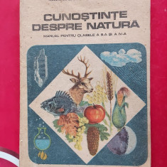 Cunostinte despre natura. Manual pentru clasele a III-a si a IV-a