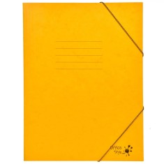 Mapă Hartie, Office Style, Dimensiuni 25.5x34.5 cm, Culoare Galben, Elastic