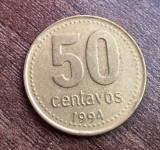 C50 - Moneda foarte veche - Argentina - 50 centavos - 1994