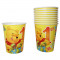 Pahare carton pentru petrecere copii 1st Birthday - Winnie the Pooh, 290 ml, Radar 61242, Set 10 buc