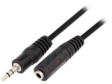 Cablu Audio Jack 3.5mm Stereo, 1.5m, Negru - VCOM